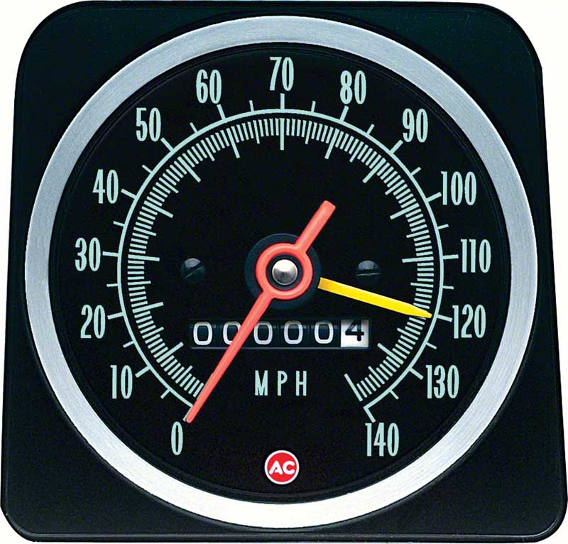 69 Camaro 140 MPH Speedometer with Speed Warning